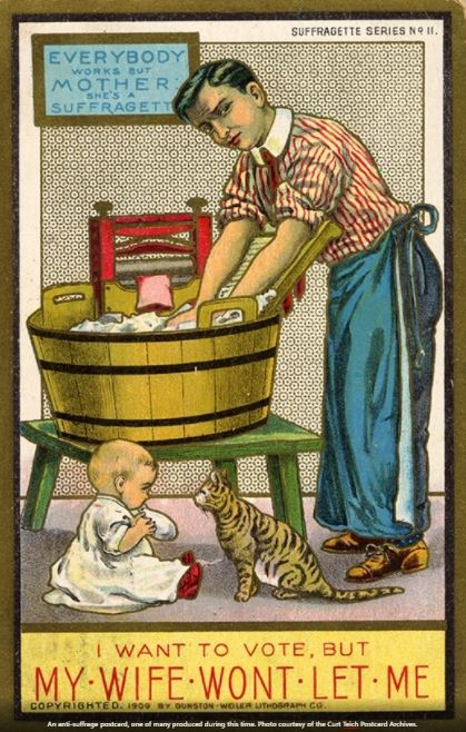 anti-suffrage postcard