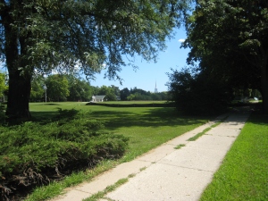 Sidewalk along Park Street