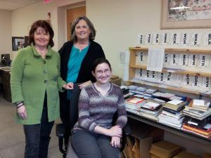 ILL staffers Amy Heatherman, Rose Prouty and Jayne Redeker