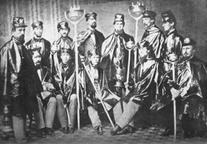 Reprinted from Julius G. Rathbun, “‘The Wide Awakes’: The Great Political Organization of 1860,” Connecticut Quarterly, 1 (Oct. 1895). original-wide-awakes-of-hartford-from-cqwa-reprinted-jah-grinspan