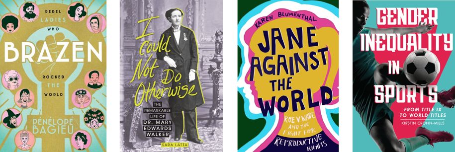 four young adult book covers