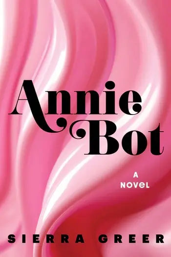 An image of the Annie Bot cover, with shades of pink and magenta interspersed with white 