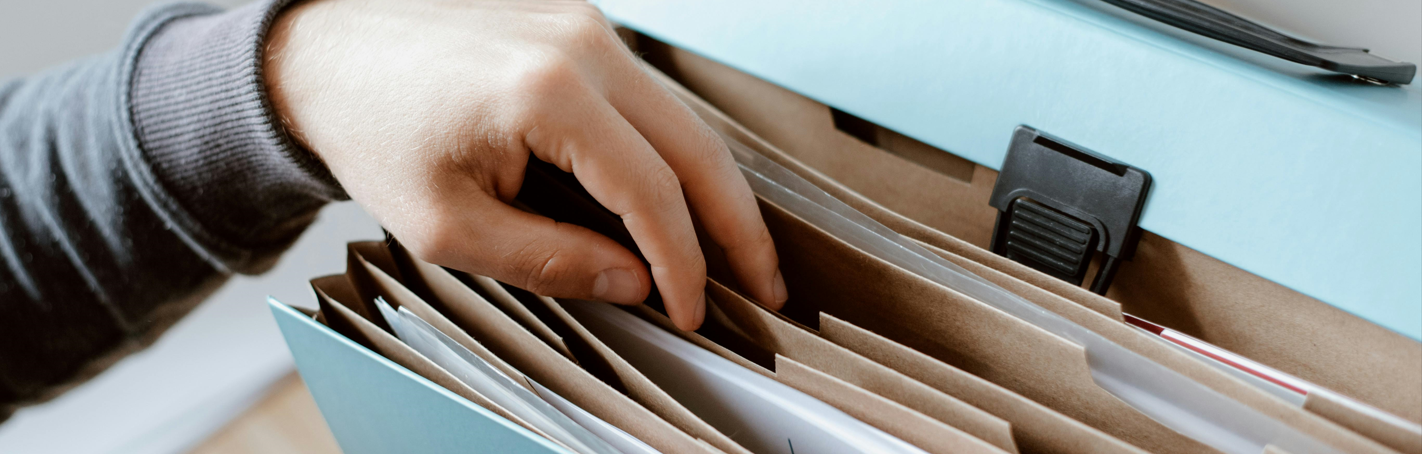 Person Using Files
