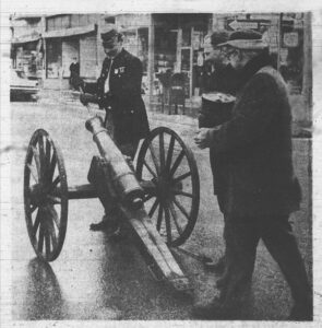 Bob Amman loads the cannon