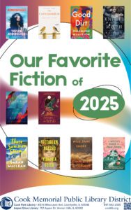 Cover of CMPLD Favorite Fiction of 2025 booklet