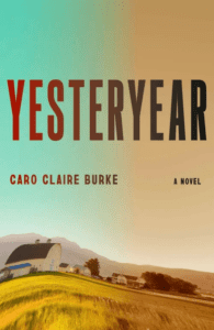 The cover image for Yesteryear. An idyllic farm is placed in a fisheye lens and distorted into a sepia color.